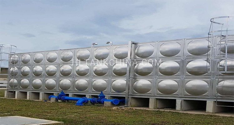 Stainless steel water tank overseas project Stainless steel water tank overseas project