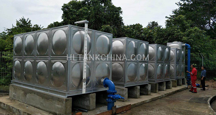 Stainless steel water tank in Brunei