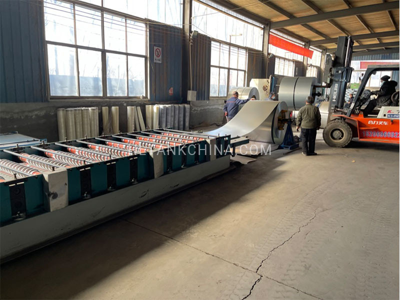 Corrugated steel water tank factory