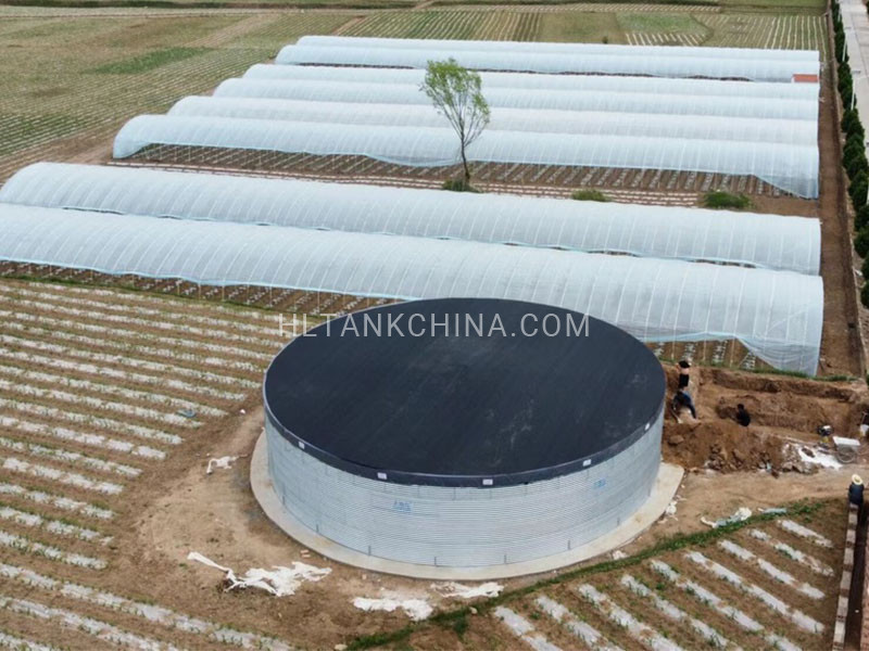 PVC roof corrugated steel water tank PVC roof corrugated steel water tank