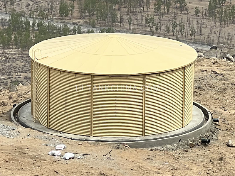 Corrugated steel water tank in China