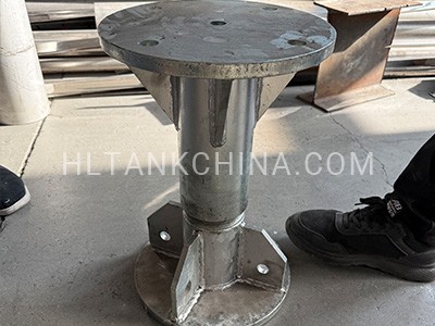 Adjustable support instead of concrete base