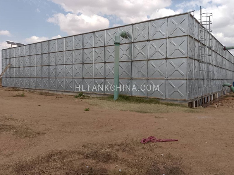 BS hot dip galvanized water tank
