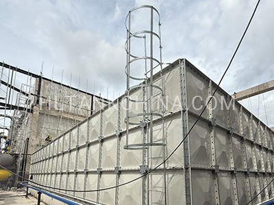 GRP water tank external Ladder with ring