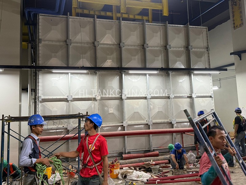 Korea type GRP water tank 5m high 5m high Korea GRP water tank