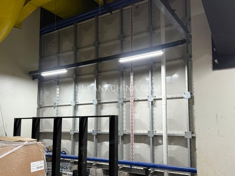 5m high Korea GRP sectional water tank