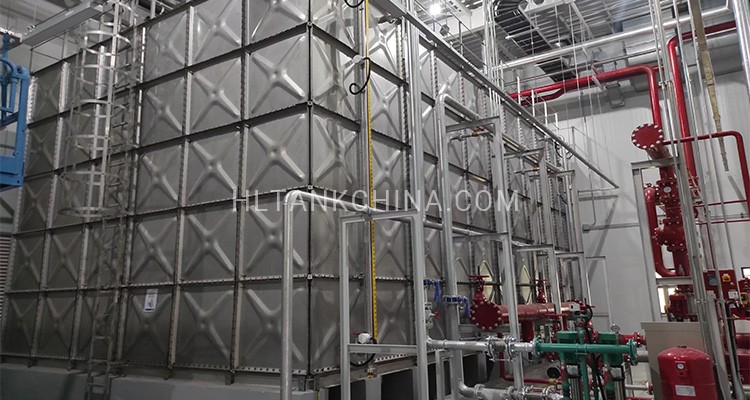 Indonesia Hyundai 10x6x5m SS bolted-connection water tank