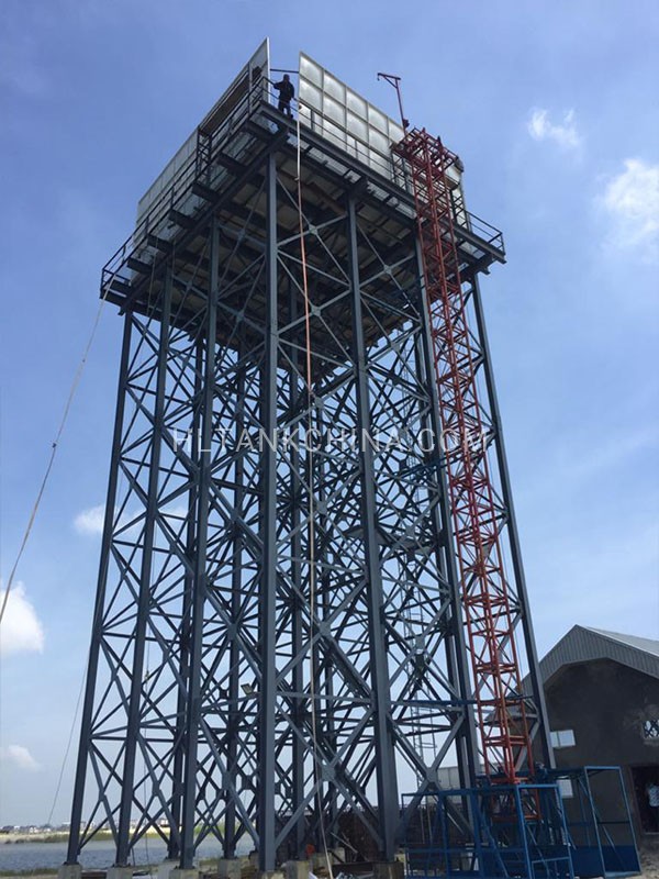 Overhead GRP panel water tank in Nigeria