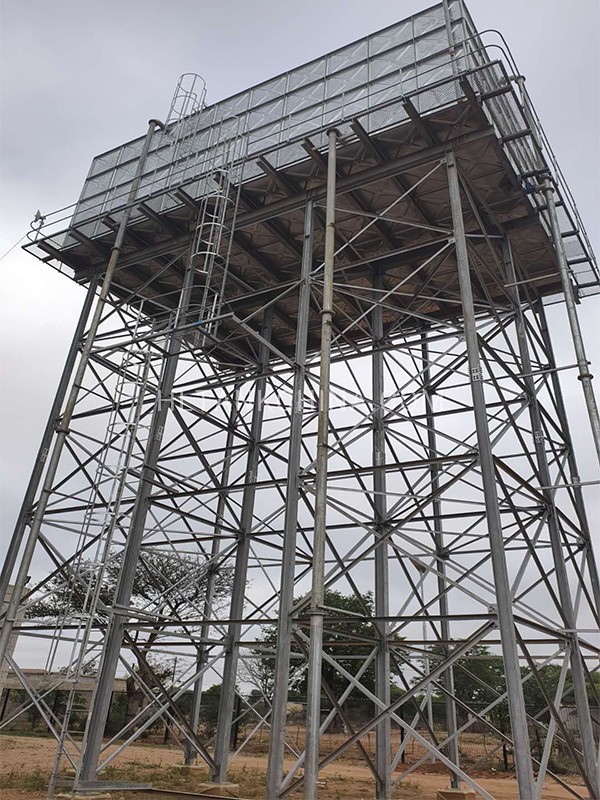 Elevated steel water tank