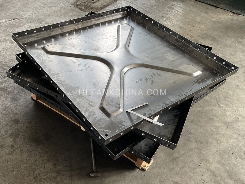 Raw color for pressed steel water tank panel