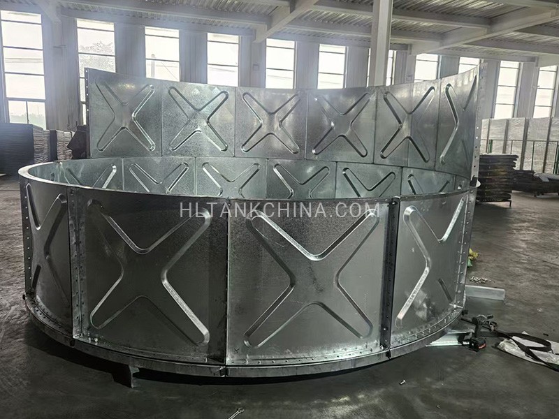 Round steel water tank in China