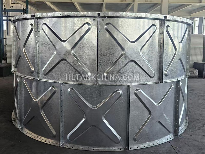 Round steel water tank side panel