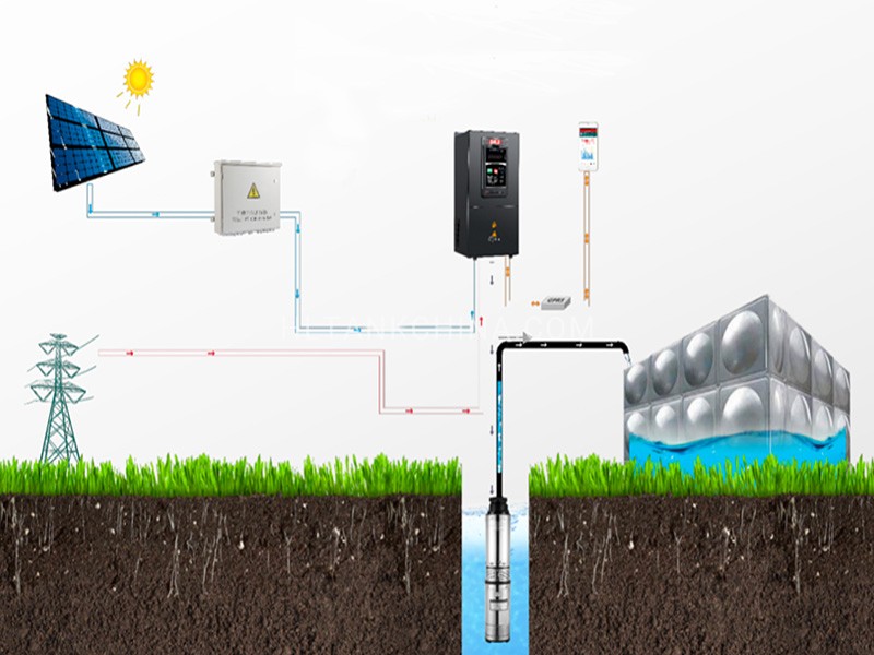 Solar irrigation water reservoir system