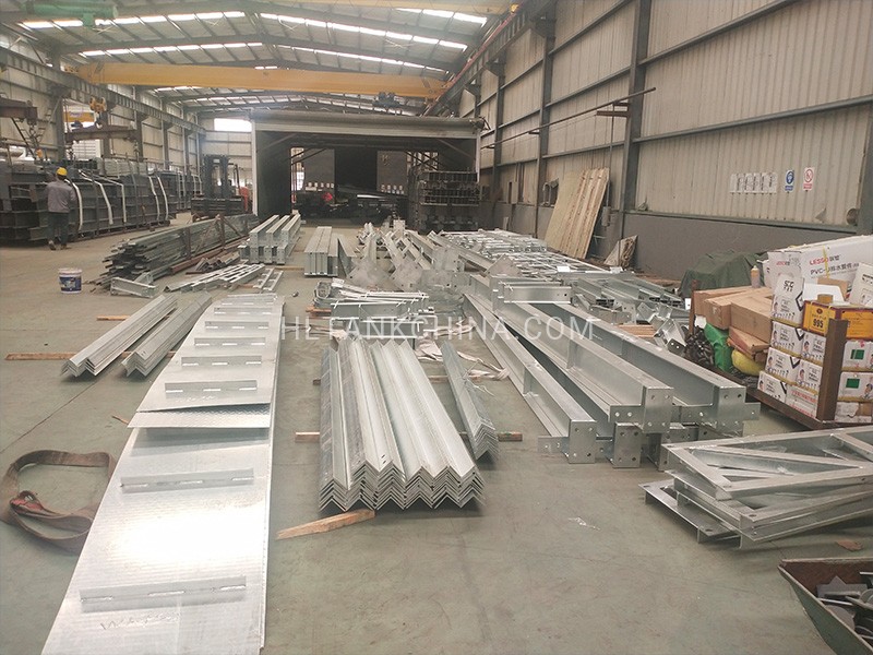 Elevated Steel framing parts