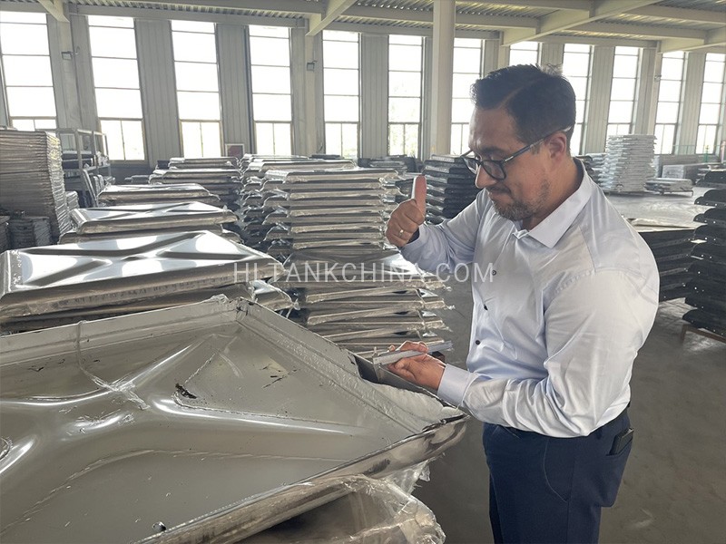 Stainless steel water tank panel thickness measurement