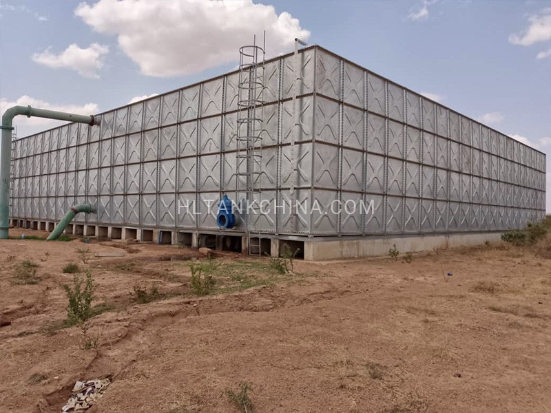 Tanzania BS 1564-1975 pressed steel (HDG) water tank
