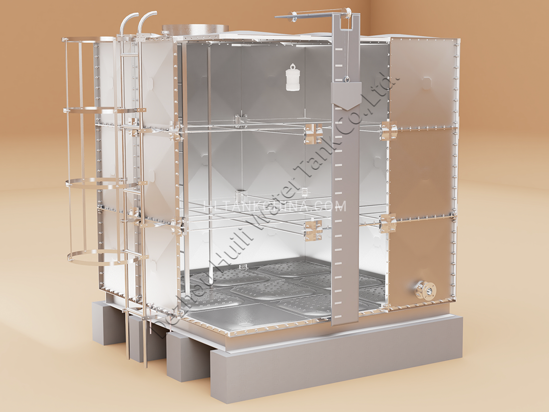 FRP sectional panel water tank