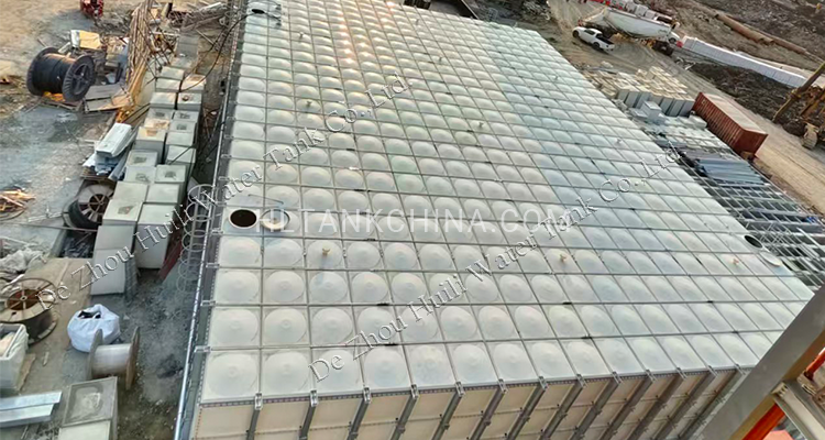 GRP water tanks Tiktok project in Thailand