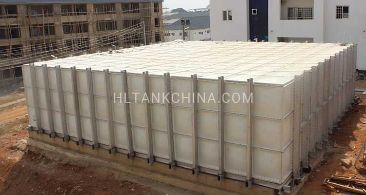 13x13x3m GRP panel water tank in Nigeria 13x13x3m GRP panel water tank in Nigeria