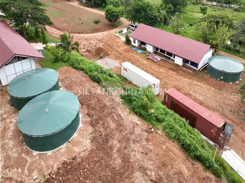 Philippines corrugated steel water tank