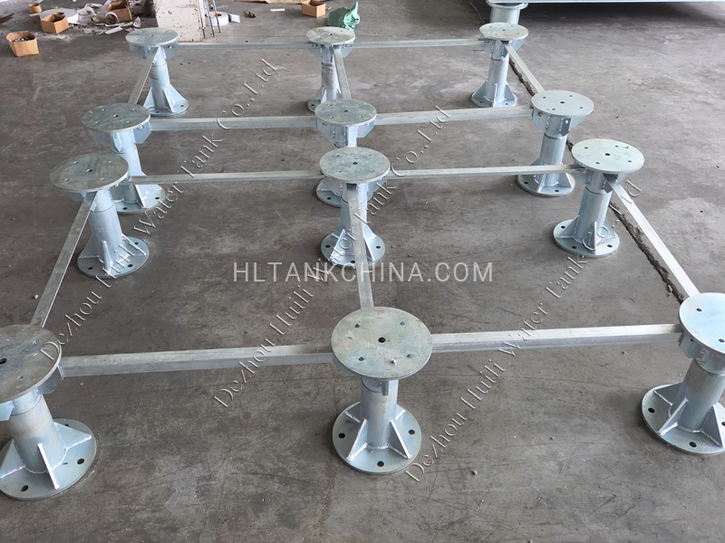 Water Tank Adjustable Steel Support Pedestal Connection Water Tank Adjustable Steel Support Pedestal Connection