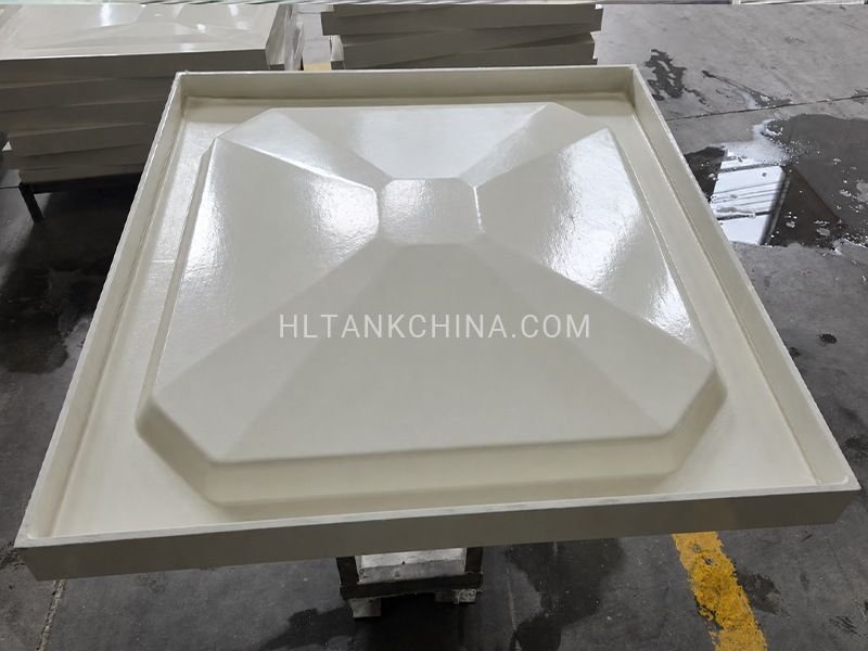 White thermal insulation GRP : FRP water tank panel